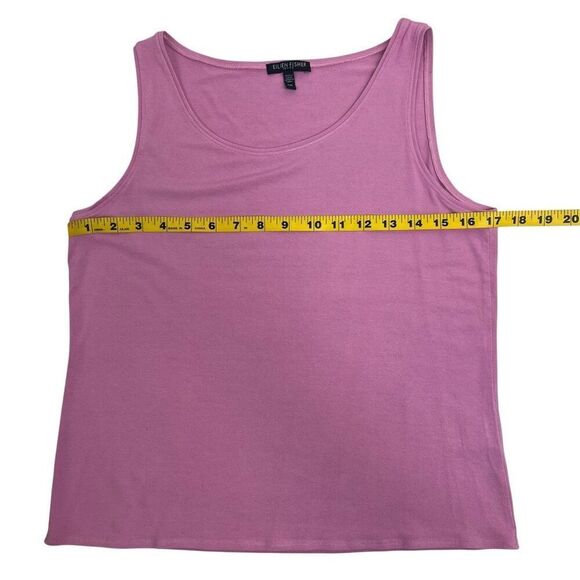 Eileen Fisher Womens Scoop Neck Stretch Rayon Jersey Tank Top Light Pink Size PM - Picture 9 of 15